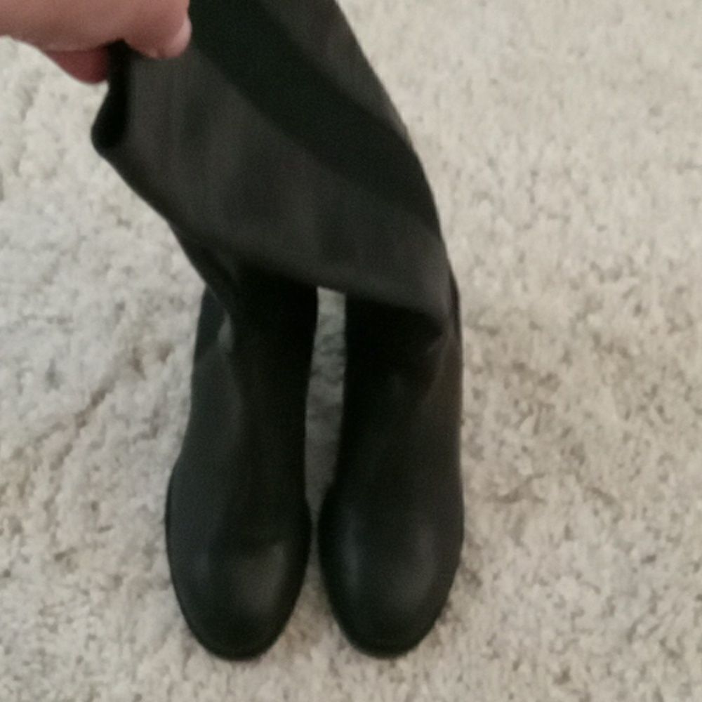 Eileen Fisher Vero Cudio Destry leather & recycled stretch knit boot size 5 NWT - Picture 6 of 7